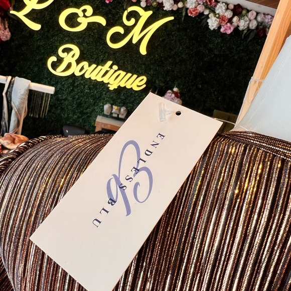 Bronze Midi Dress Cut Out - Picture 2 of 7